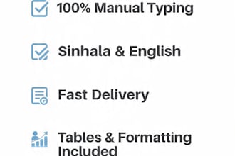 do accurate sinhala and english typing PDF to word conversion