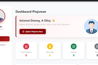 build a simple laravel website or dashboard