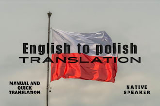 translate english to polish manually