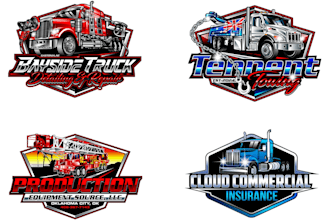 design modern truck logo