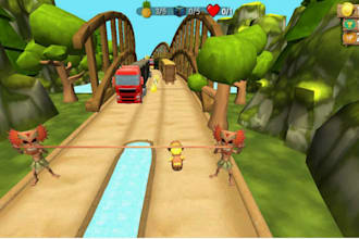 create 2d 3d multiplayer endless runner game for ios, android and pc