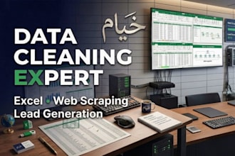 do excel data entry, data cleaning , pdf to excel data entry
