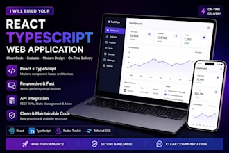 build your react typescript web application