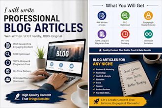 write professional blog articles