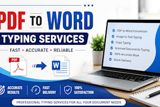 manually convert PDF to word with accurate typing