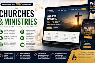 wix church website, ministry, charity, christian, donation event church website