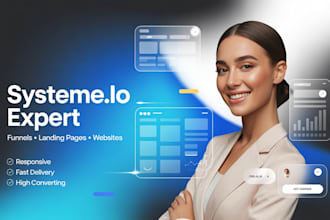 build systeme io website, systeme io funnel landing page blog website systeme io
