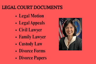 draft child custody, visitation, and child support documents