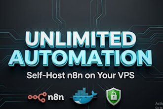 install and self host n8n on vps using for unlimited automation