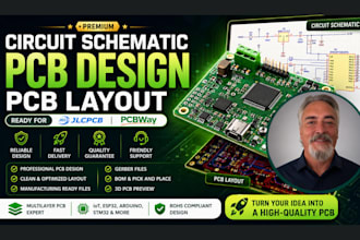 do circuit schematic pcb design pcb layout ready for jlcpcb and pcbway