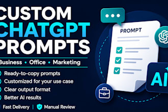 write custom ai prompts for your business and office work