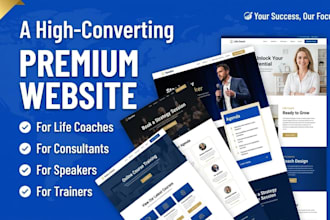 life coaching website consulting website speakers, leaders, and trainers website