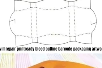 repair printready bleed cutline barcode packaging artwork