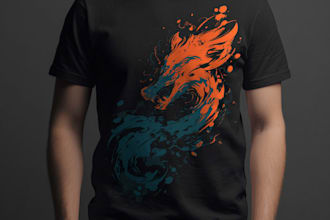 create unique streetwear, edgy, artsy tshirt designs