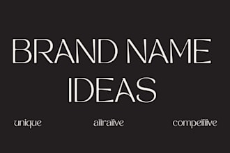 create unique business names for your brand