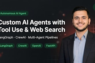 build autonomous ai agents with tool use, web search, and API integrations using