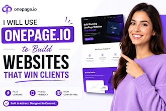 use onepage io to build high converting business sites that win clients