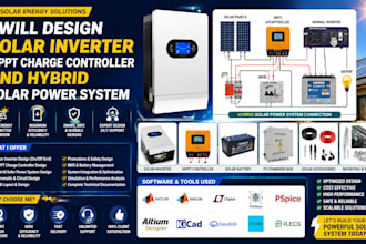 design solar inverter mppt charge controller and hybrid solar power system