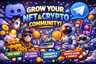 discord and telegram nft crypto community marketing and engagement promotion