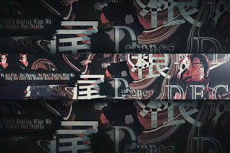 design professional anime or gaming youtube banner