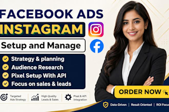 setup facebook ads campaign, instagram ads, fb ads manager fb meta ads marketin