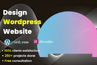 design wordpress website on bluehost, siteground, hostinger