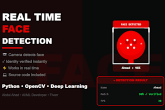 build real time face detection and recognition system python