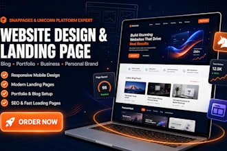 design snappages carrd unicorn platform blog landing page portfolio website