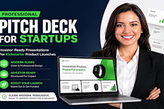 design a pitch deck for kickstarter product launches