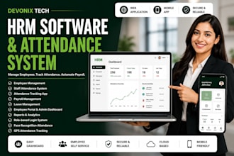 develop custom hrm software and attendance app