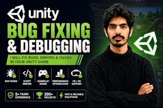 fix bugs, errors, and issues in your unity game