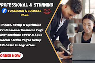 facebook business page setup, fan page creation, banner, and cover design
