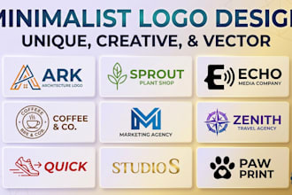 design a minimalist geometric logo for tech startups