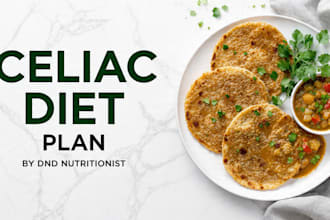 create a celiac disease gluten free diet plan for patients