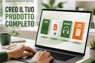 create a complete digital bundle of ebook, PDF, audiobooks, guides for you