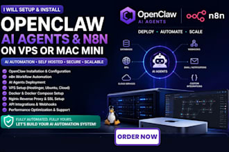 fix setup install openclaw hostinger vps mac mini open claw n8n ai agents n8n io