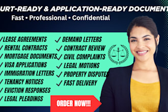 prepare pro se court documents, motions, and legal forms