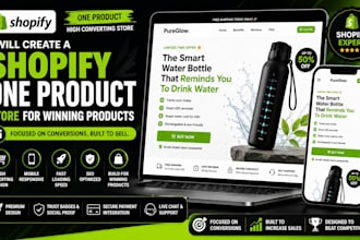 create a shopify one product store for winning products