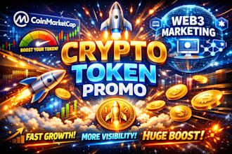 crypto token promotion with fast coinmarketcap and web3 marketing and boost