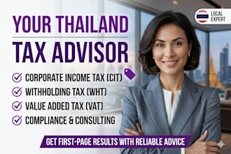be your thailand tax advisor for cit, wht, and vat compliance