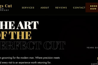 build a professional website for your barbershop or salon