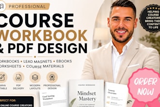german course workbook and canva PDF lead magnet design