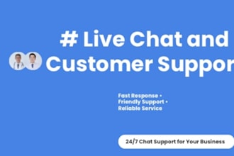 provide professional live chat and customer support