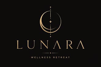 design a luxury wellness and spa logo for your brand