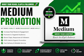 do real medium article promotion organic medium promotion viral medium marketing