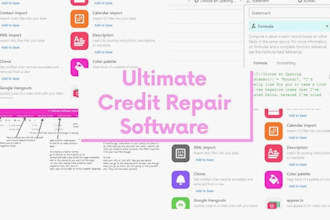 setup credit repair automations, quick dispute work, build credit repair website