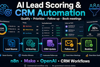 build an ai lead scoring and CRM automation workflow
