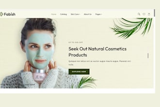 design skincare shopify store skincare website fragrance cologne store