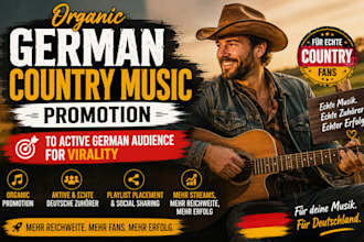 oragnic german country music promotion to active german audience for virality