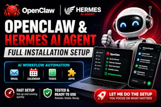 and setup openclaw and hermes ai agent automation workflow